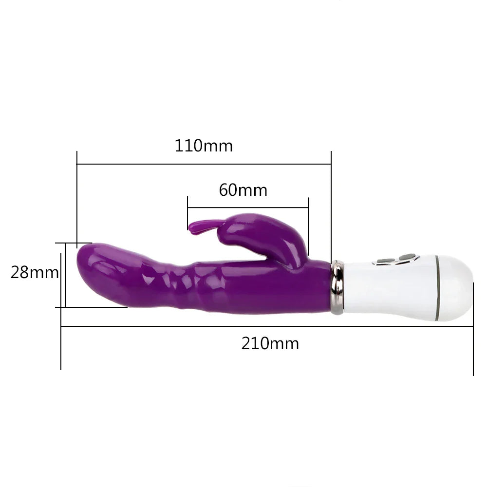 IKOKY Female Masturbator G-spot Massager Rabbit Vibrator Erotic Sex Toys For Women Clitoris Stimulator