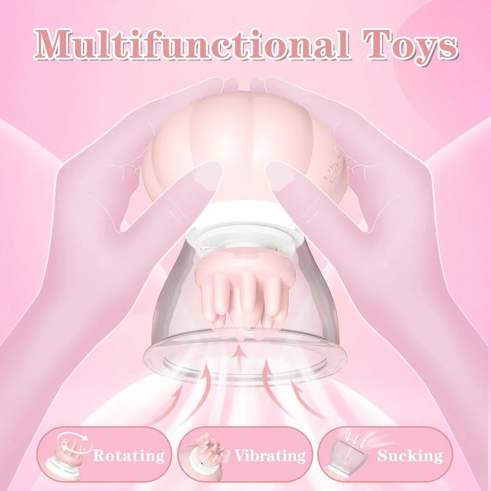 Powerful Breast Massager Vibrator Licking Tongue Clitoris Sucking Vibrator Masturbation Tools for Women Vibration Sex Toys