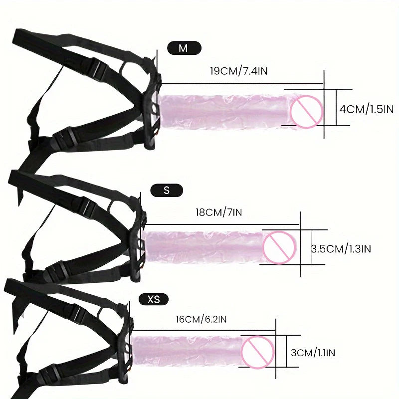 1 pc Wearable Backpack Penis, Lesbian Realistic Dildo Panty Harness, Dildo Panty Sex Toys, Female Sex Toys