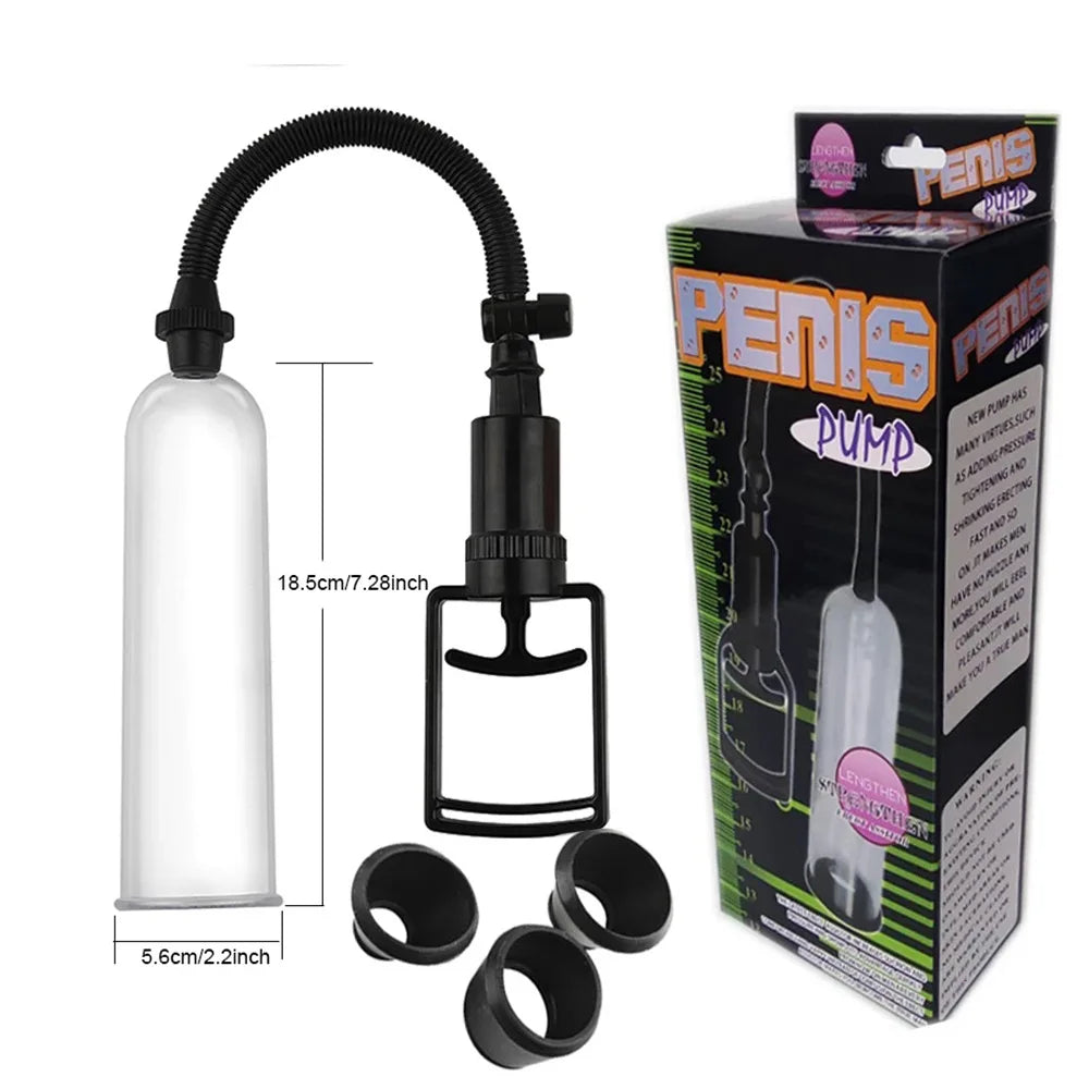 Penis Pump Sex Toys for Men Penis Enlargement Vacuum Pump for Penis Enhancement Male Masturbator Adult Penis Extender Tools