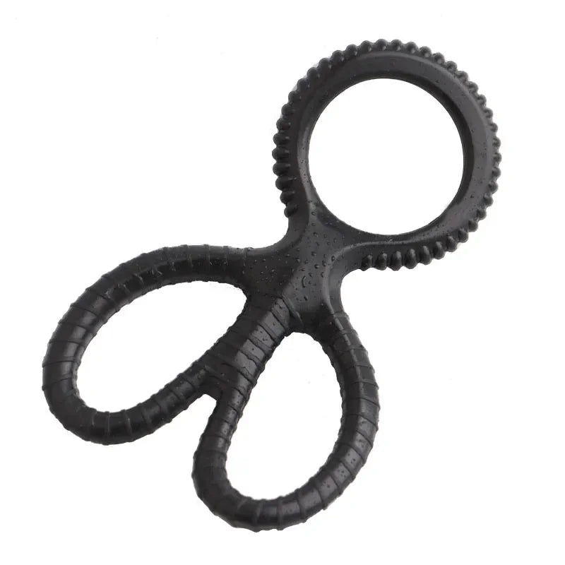 3 Pcs/Set Cock Ring Delay Ejaculation Adult Toys For Men Dick Enlargement Silicone Penis Ring Male Sex Toys Stronger Erection