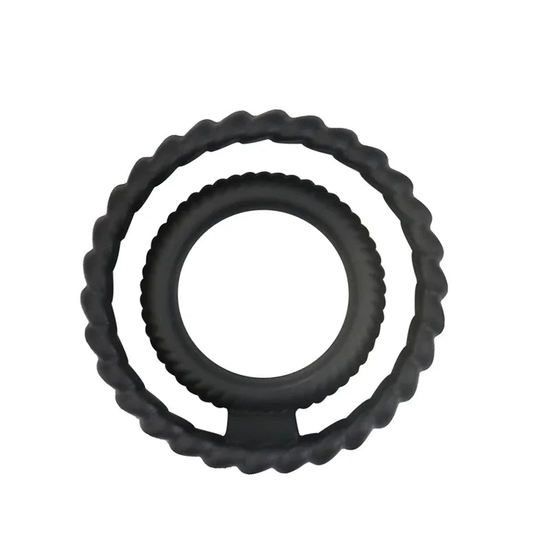 3 Pcs/Set Cock Ring Delay Ejaculation Adult Toys For Men Dick Enlargement Silicone Penis Ring Male Sex Toys Stronger Erection