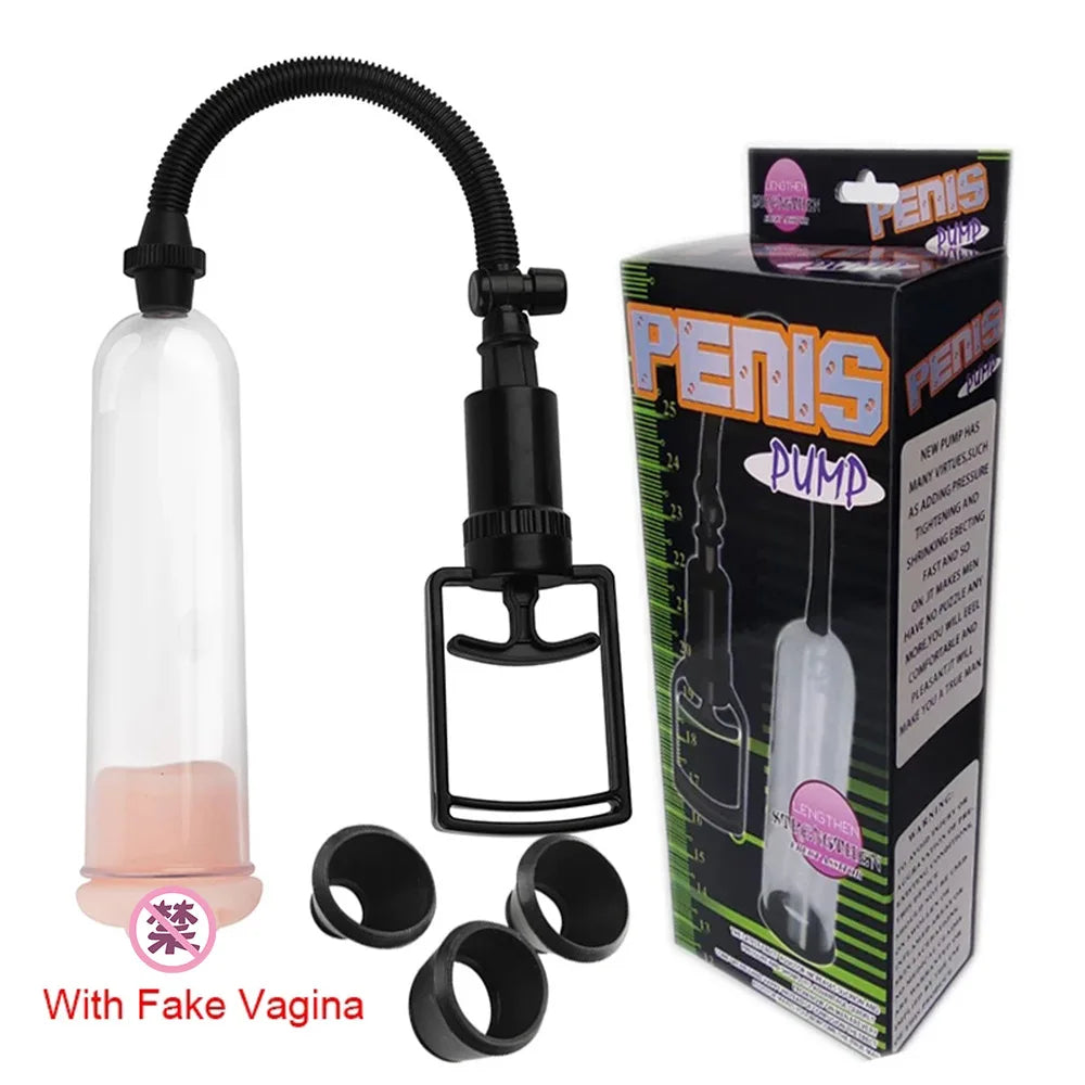 Sex Machine Men Masturbation Cup Manual Penis Enlarger Masturbation Equipment Machine Sex Toys Simulation Vagina Adult Product
