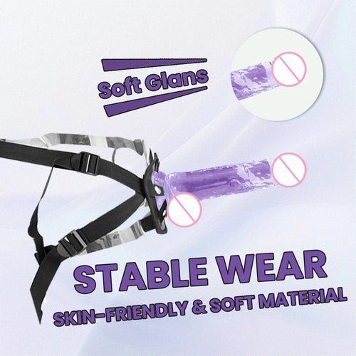 1 pc Wearable Backpack Penis, Lesbian Realistic Dildo Panty Harness, Dildo Panty Sex Toys, Female Sex Toys