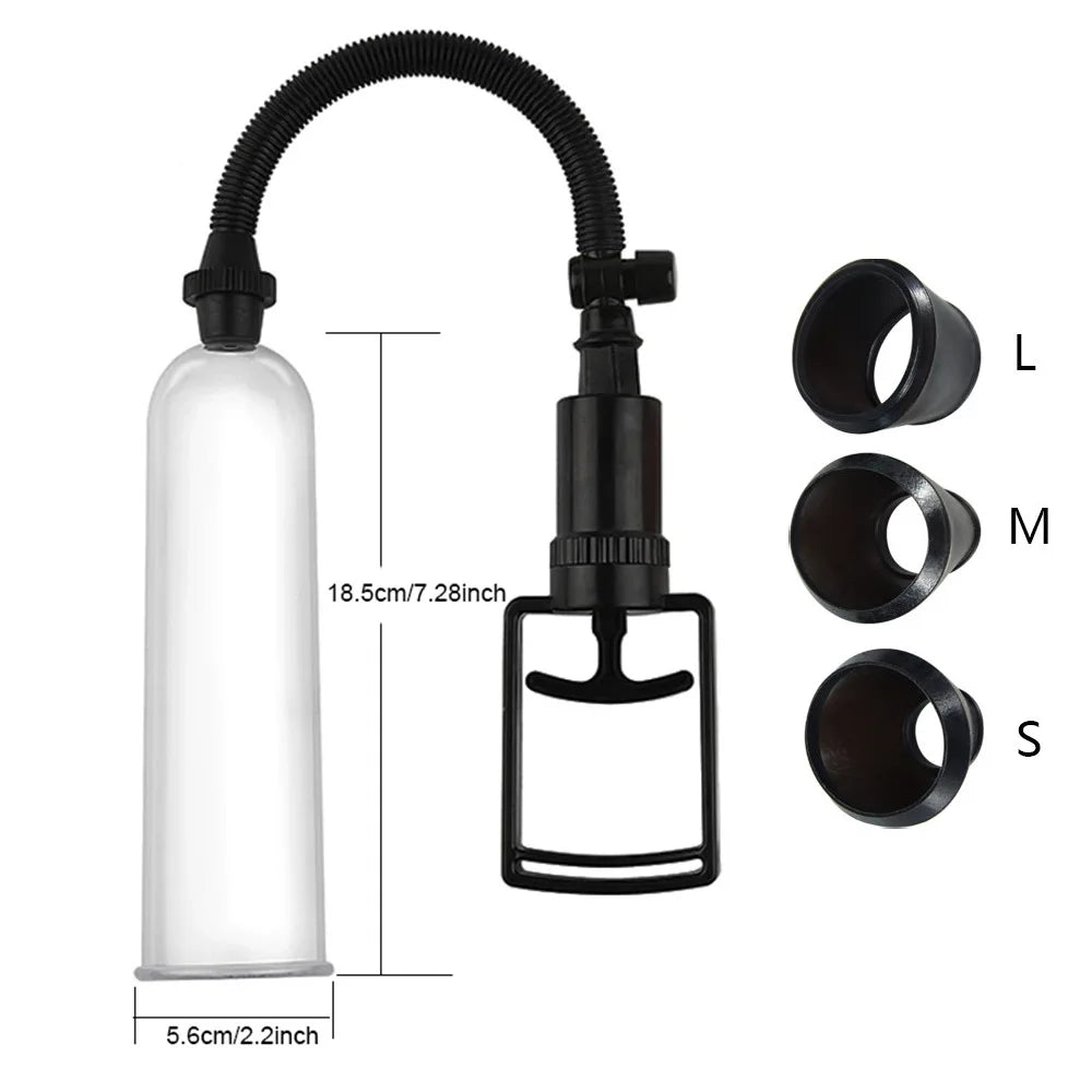 Penis Pump Sex Toys for Men Penis Enlargement Vacuum Pump for Penis Enhancement Male Masturbator Adult Penis Extender Tools