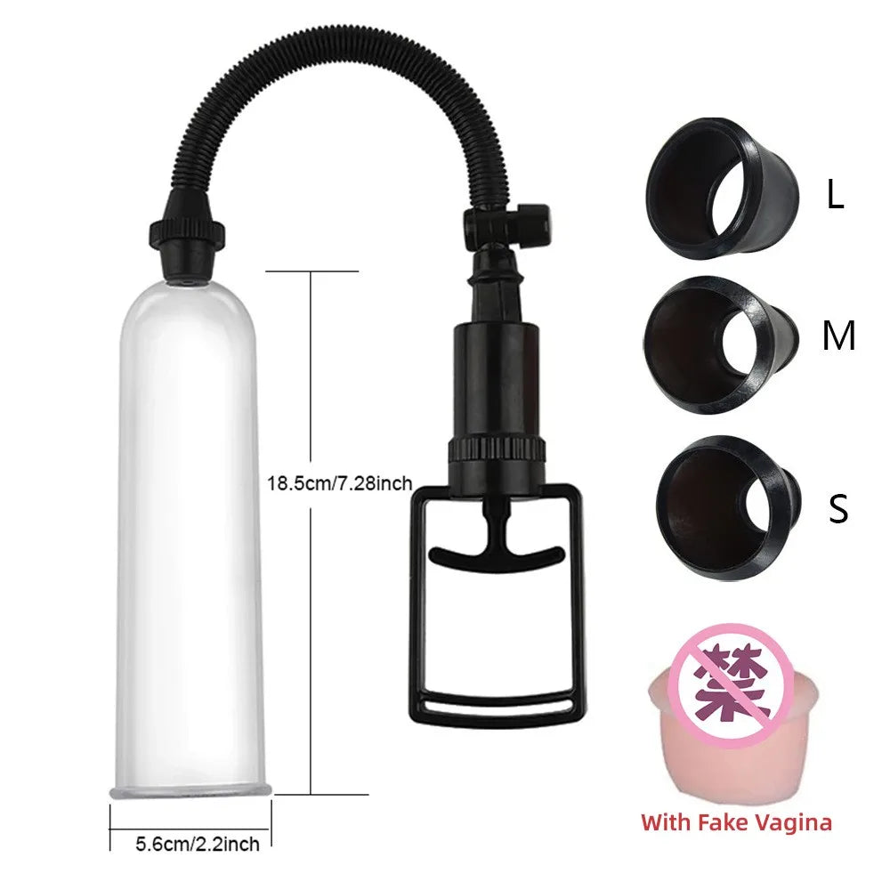 Penis Pump Sex Toys for Men Penis Enlargement Vacuum Pump for Penis Enhancement Male Masturbator Adult Penis Extender Tools